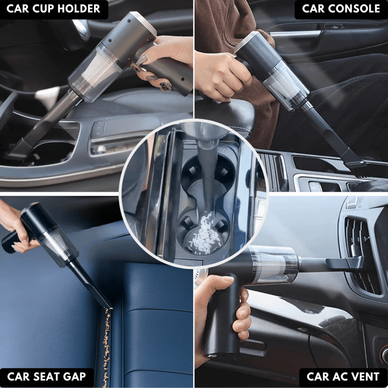DustBlitz DuoPro Max™ | Dual-Mode Car Vacuum Cleaner + Blower – 12,000 Pa Suction, Cordless & Compact, Deep Cleans Car & Home in Seconds