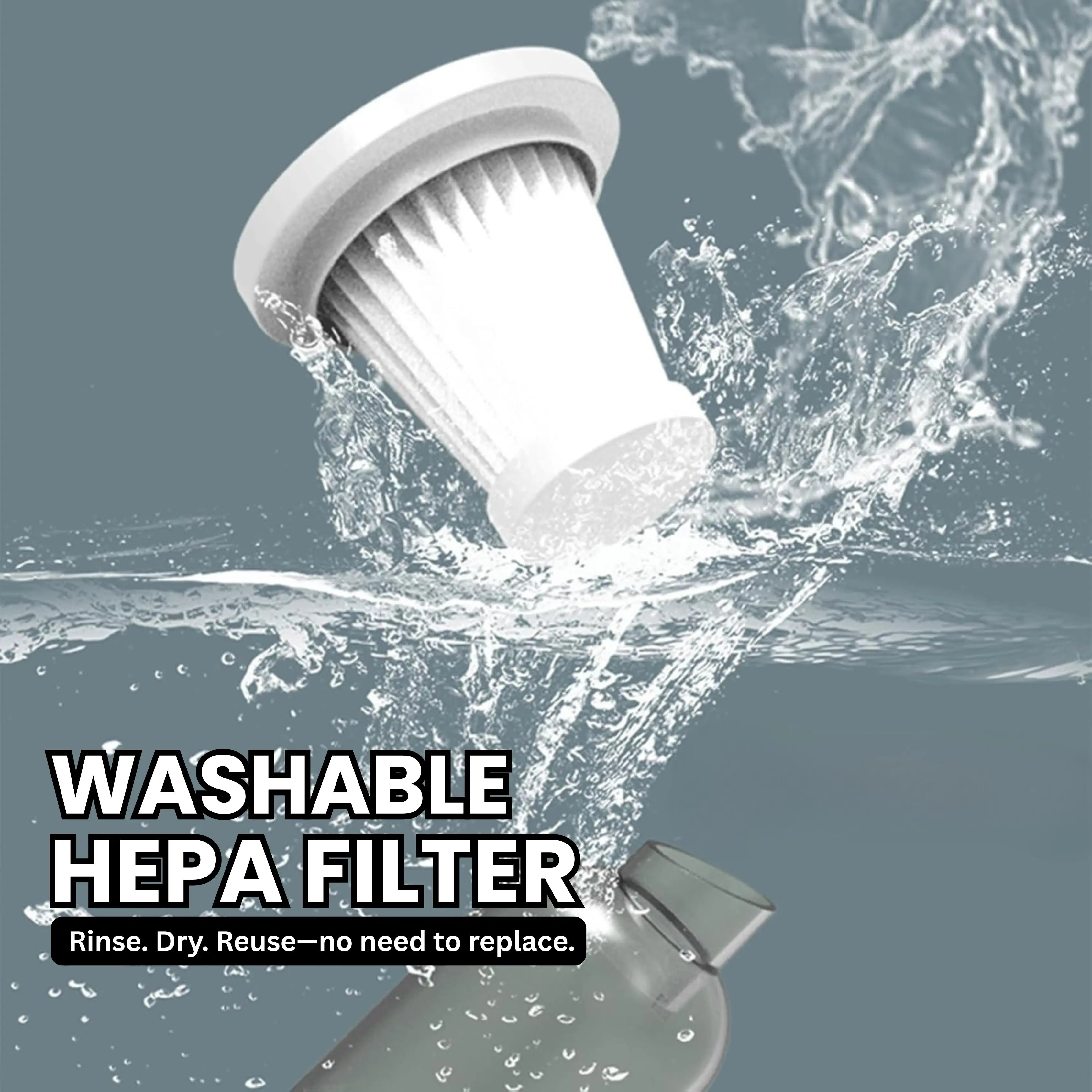 DustBlitz DuoPro Max™ | Dual-Mode Vacuum + Blower | Cordless, Portable & Hand-Sized | 12,000 Pa Suction - Deep-Cleans Car & Home in Seconds