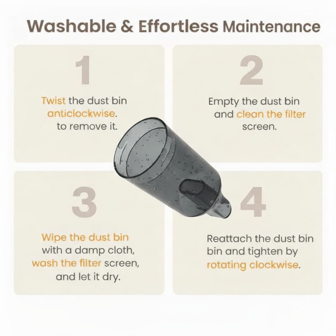 DustBlitz™ Cordless Portable Rechargeable Vacuum — Deep Cleans Car & Home in Seconds